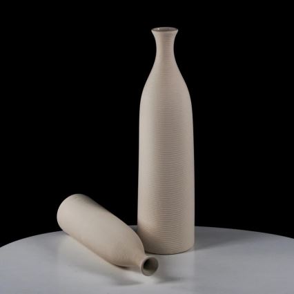 Valge keraamiline vaas, 46 cm