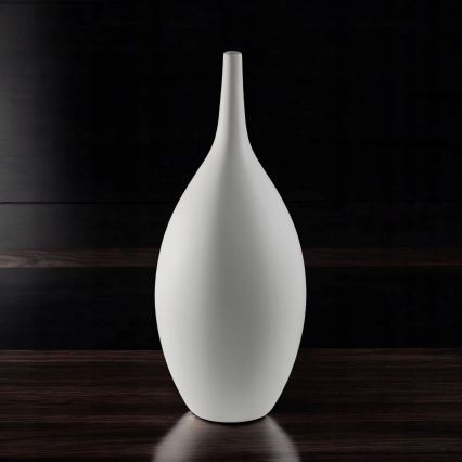 Valge keraamiline vaas, 47 cm