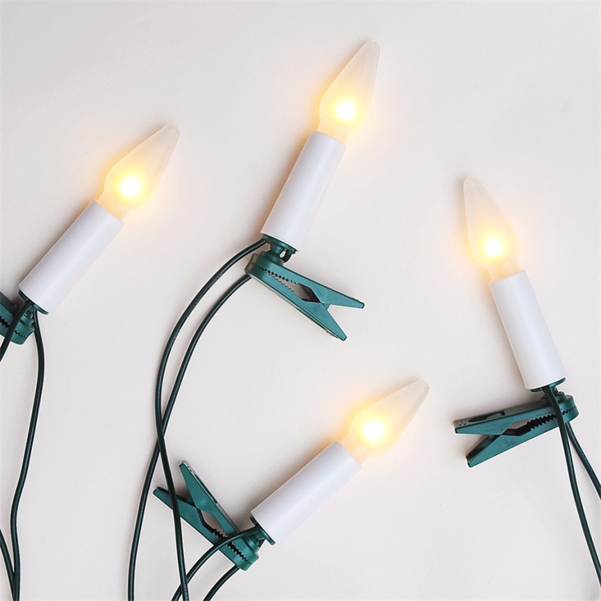 Valguskett FELICIA 16xE10 13,5 m, soe valge, Valmistatud Tšehhis