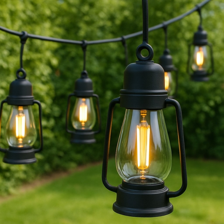 Väli Dekoratiivne kett GARLAND 20xLED 20m IP44 soe valge