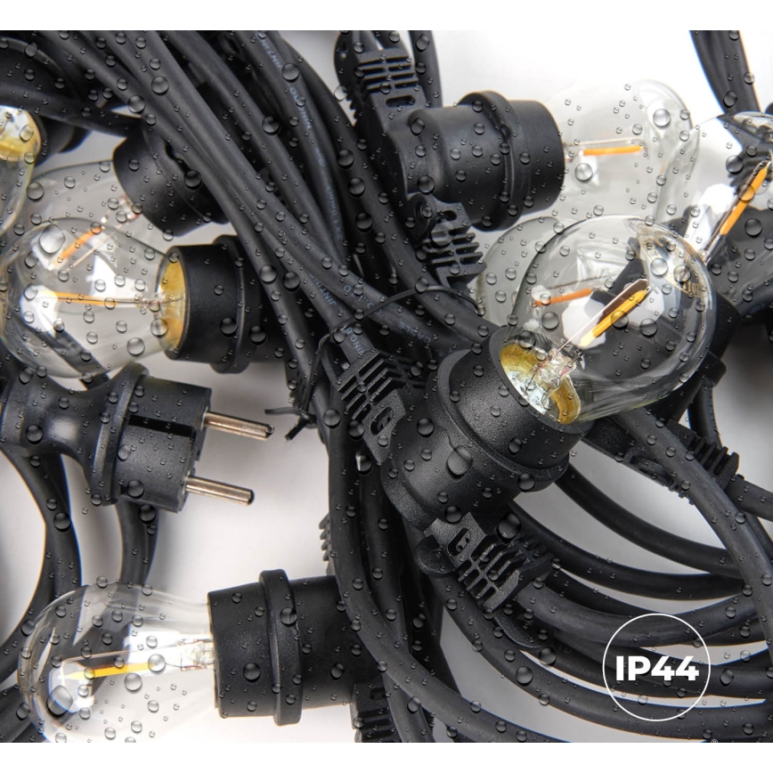 Väli Dekoratiivne kett MIMOSA 10xE27/1,3W/230V IP44 10 m