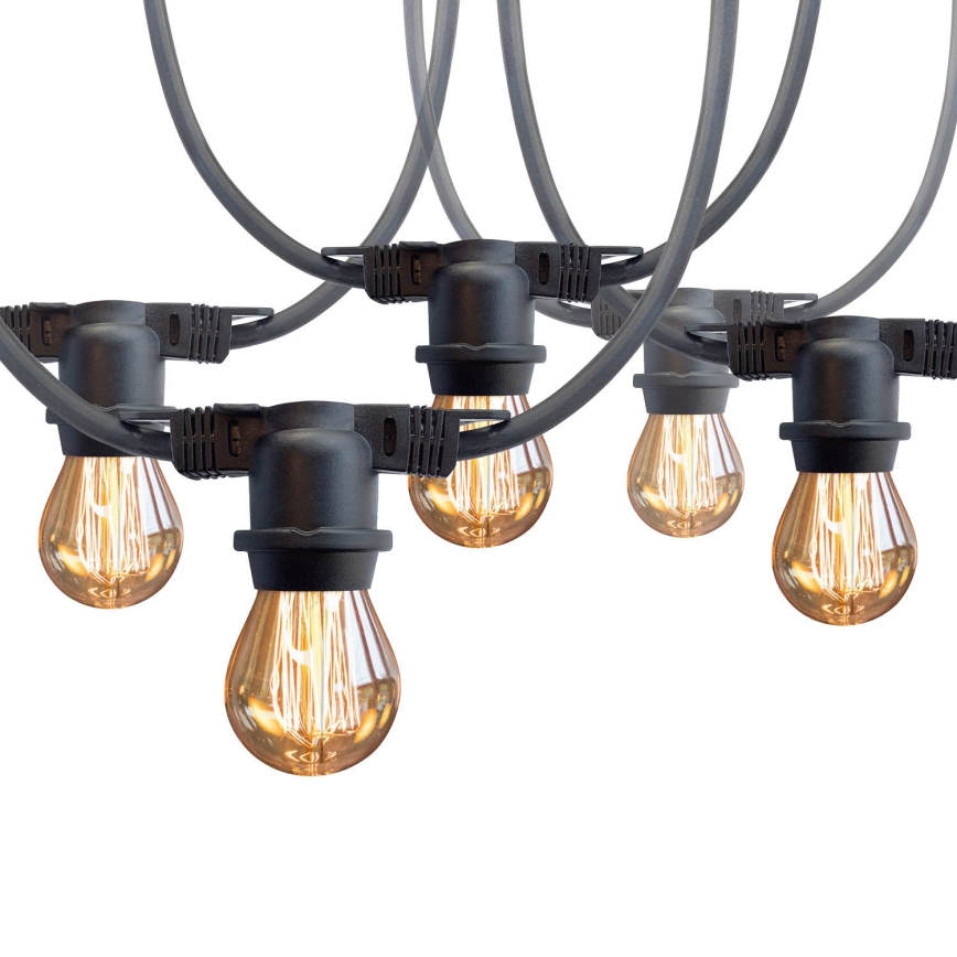Väli Dekoratiivne kett MIMOSA 10xE27/1,3W/230V IP44 10 m