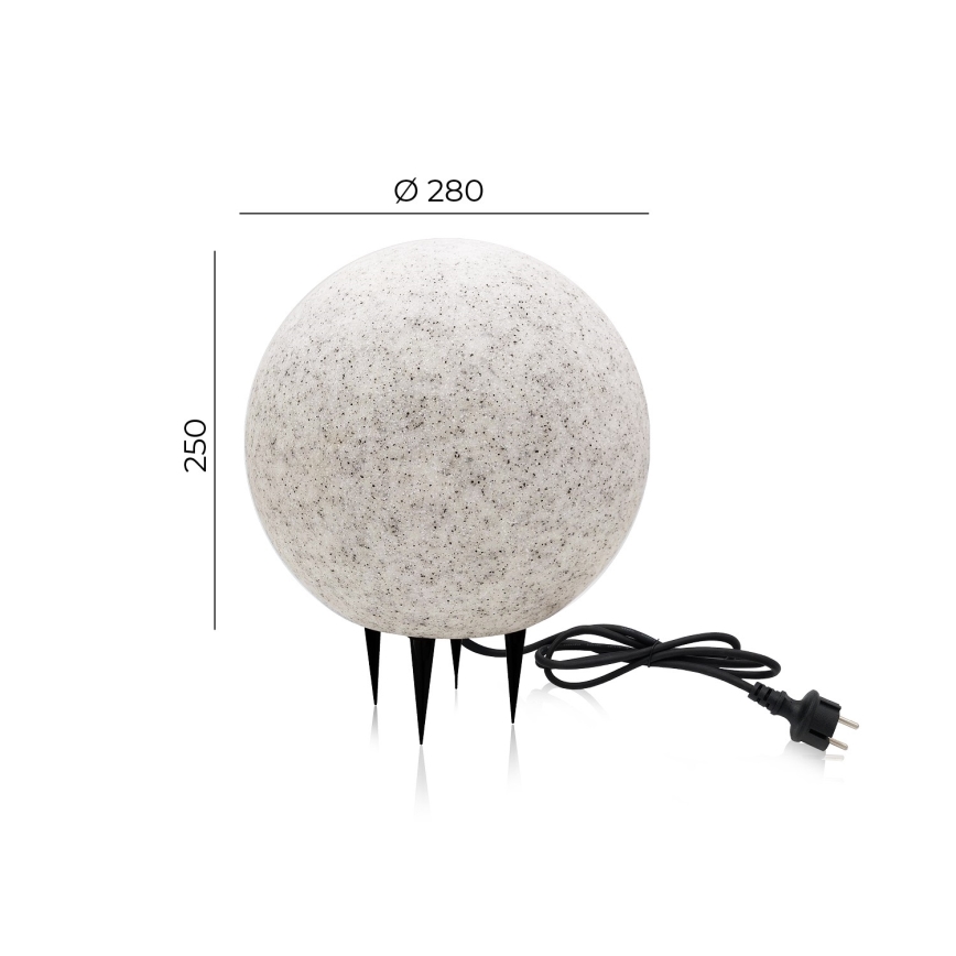 Väli dekoratiivne valgusti GARDEN BALL 1xE27/40W/230V IP65 d. 28 cm