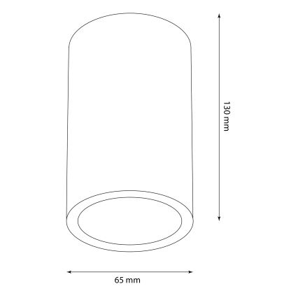Väli kohtvalgusti ATLANTA 1xGU10/10W/230V IP54 must