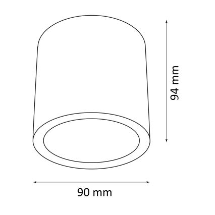 Väli kohtvalgusti OHIO 1xGU10/10W/230V IP54 must