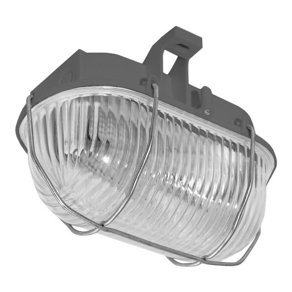 Väli laevalgusti OVAL 1xE27/60W/230V hall IP44