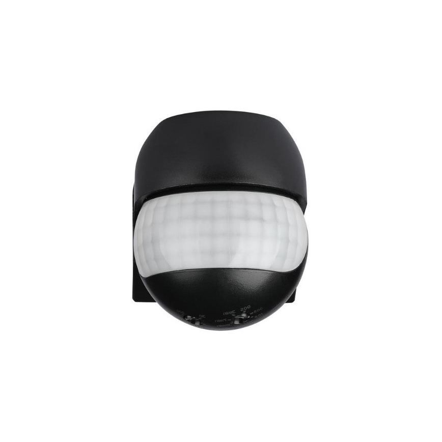 Väli liikumisandur 230V IP44 must
