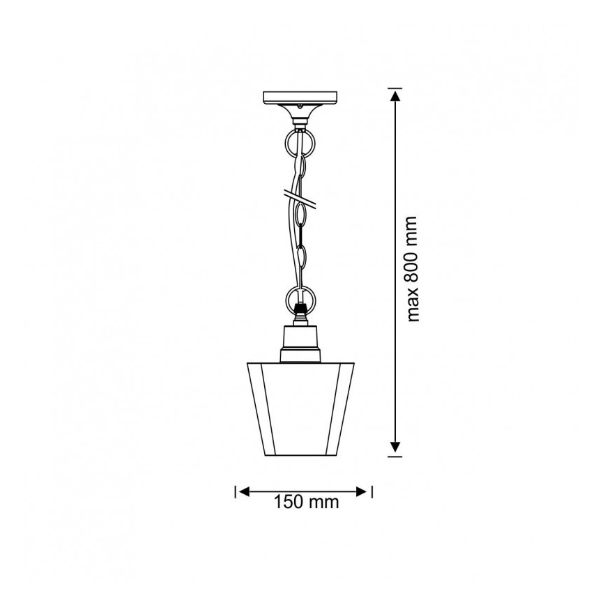 Väli lühter GIZA 1xE27/10W/230V IP44