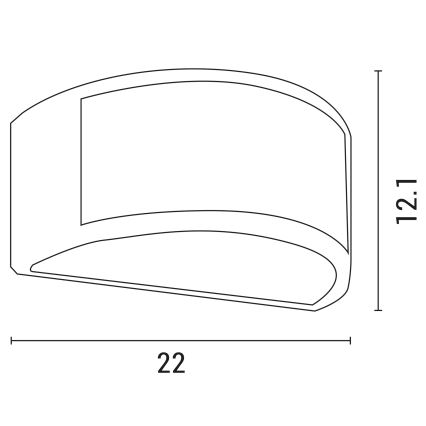 Väli seinavalgusti 1xE27/10W/230V IP54 hall