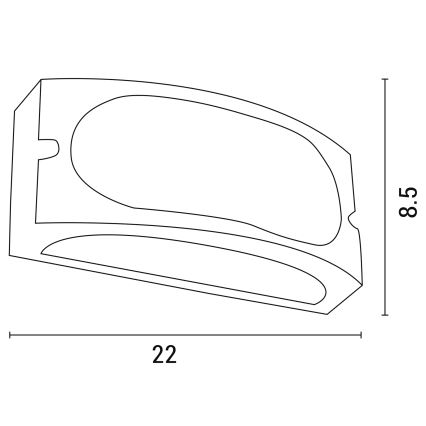 Väli seinavalgusti 1xE27/10W/230V IP54 hall