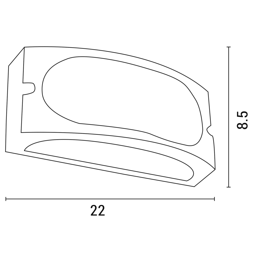 Väli seinavalgusti 1xE27/10W/230V IP54 hall