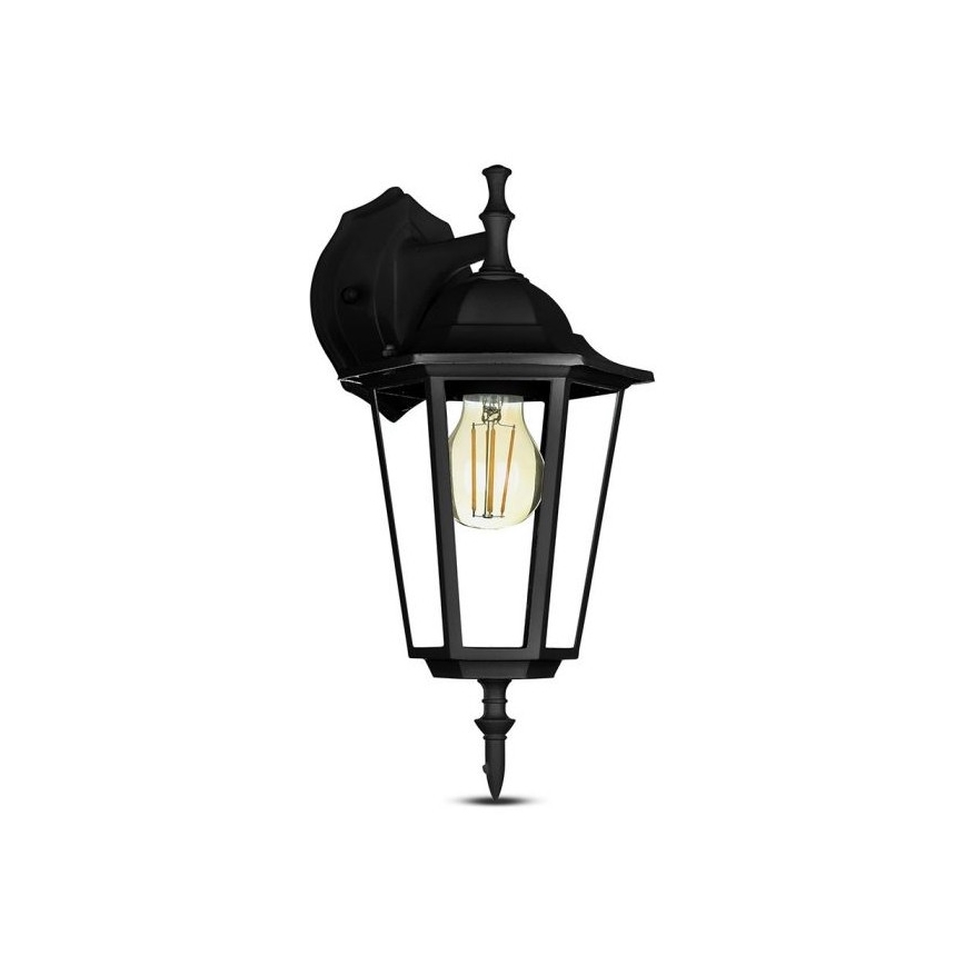 Väli seinavalgusti 1xE27/40W/230V IP44 must