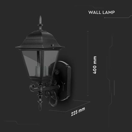 Väli seinavalgusti 1xE27/60W/230V IP44