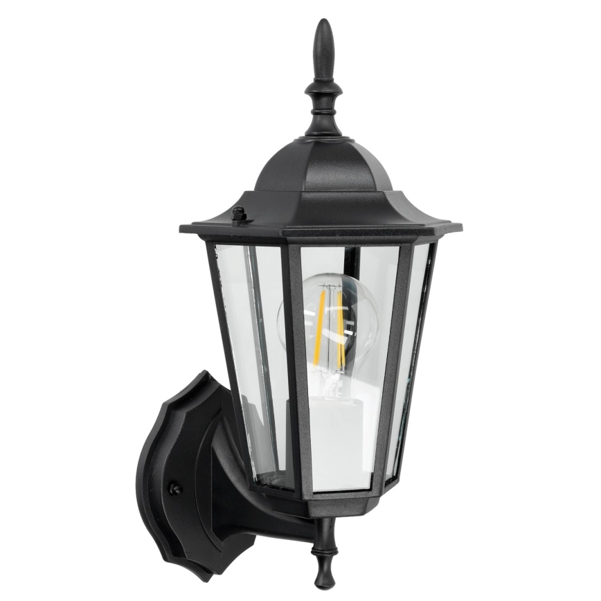Väli seinavalgusti 1xE27/60W/230V IP44 must