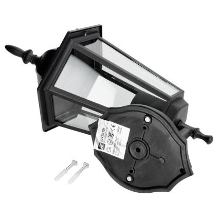 Väli seinavalgusti 1xE27/60W/230V IP44 must
