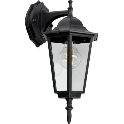 Väli seinavalgusti 1xE27/60W/230V IP44 must