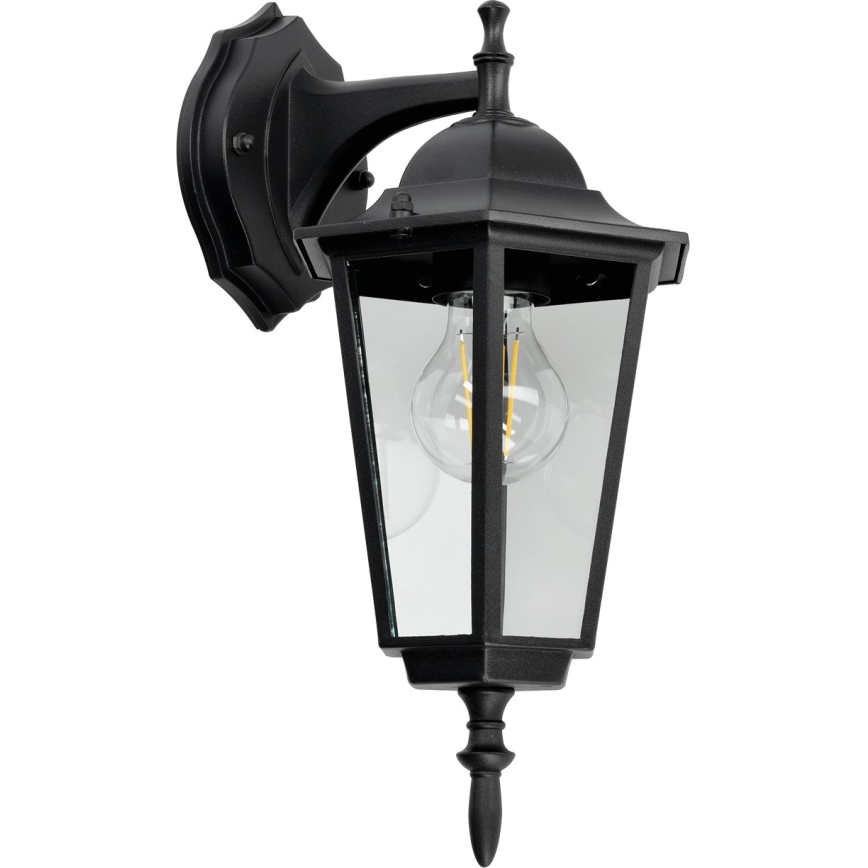 Väli seinavalgusti 1xE27/60W/230V IP44 must