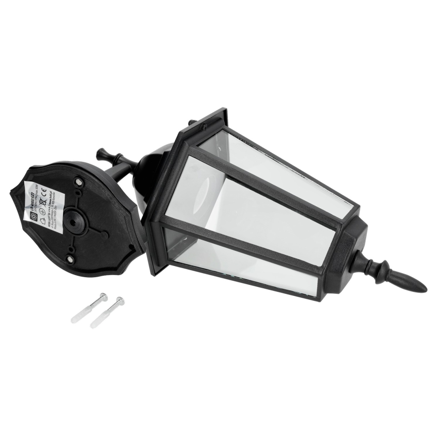 Väli seinavalgusti 1xE27/60W/230V IP44 must