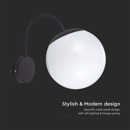 Väli seinavalgusti 1xE27/60W/230V IP44 must