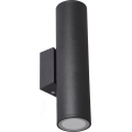 Väli seinavalgusti 2xGU10/35W/230V IP54 ümmargune must