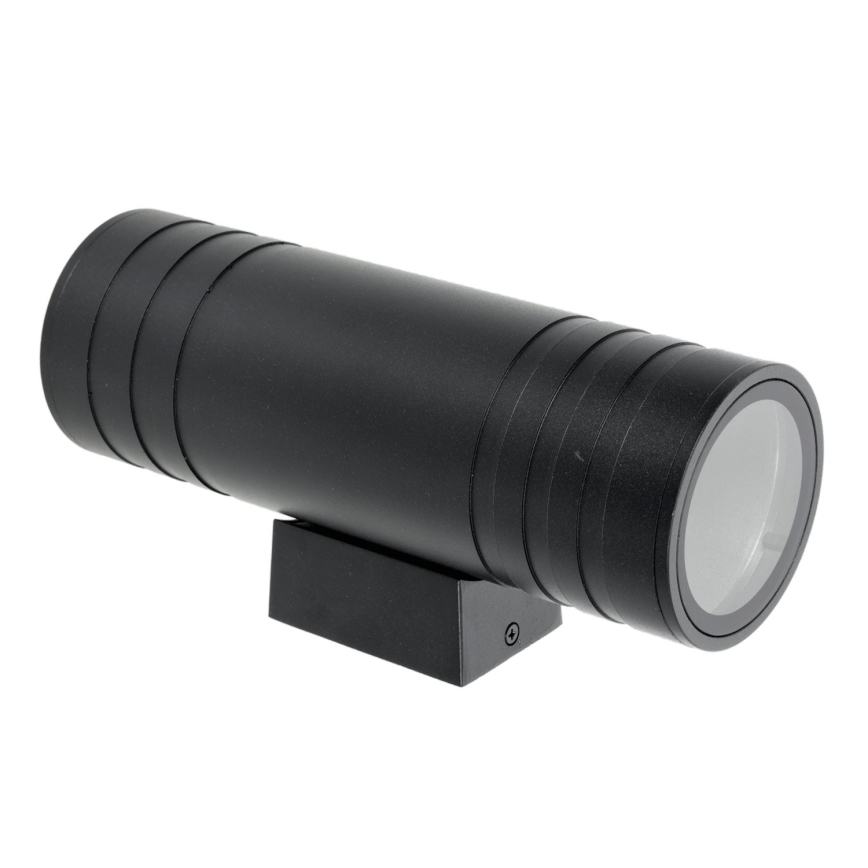 Väli seinavalgusti 2xGU10/35W/230V IP54 ümmargune must