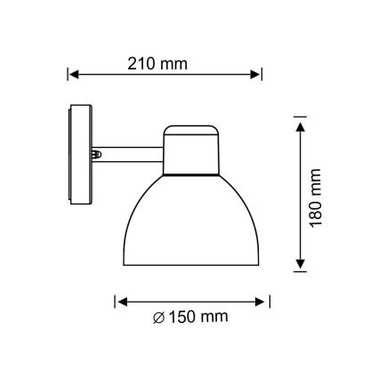 Väli seinavalgusti ARNE 1xE27/10W/230V IP44