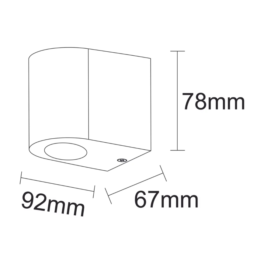 Väli seinavalgusti BOSTON 1xGU10/10W/230V IP44 valge