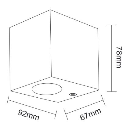 Väli seinavalgusti BOSTON 1xGU10/35W/230V IP44