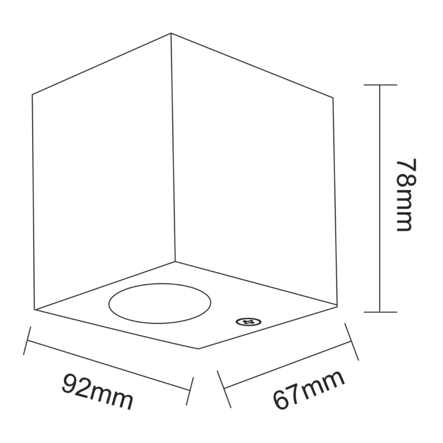 Väli seinavalgusti BOSTON 1xGU10/35W/230V IP44