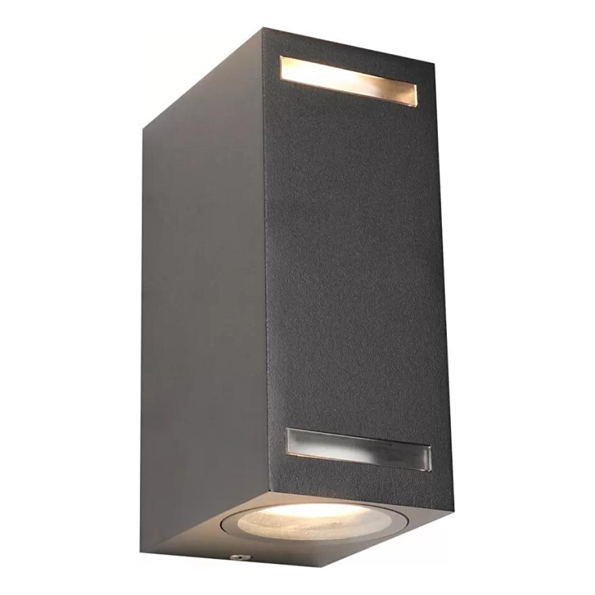Väli seinavalgusti FAVEIRA 2xGU10/7W/230V IP44 antratsiit
