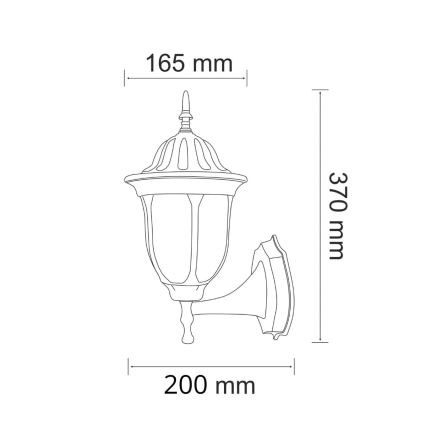 Väli seinavalgusti FLORENCJA 1xE27/20W/230V IP43