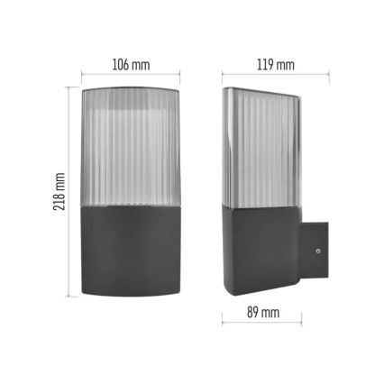 Väli seinavalgusti LANA 1xE27/25W/230V IP54