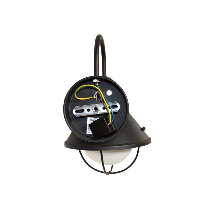 Väli seinavalgusti LAVINA 1xE27/60W/230V IP44 must