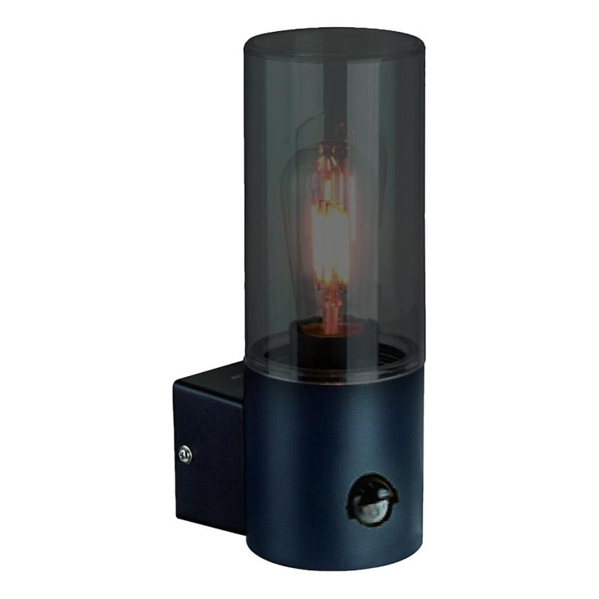 Väli seinavalgusti liikumisanduriga HARLEM 1xE27/60W/230V IP44 must