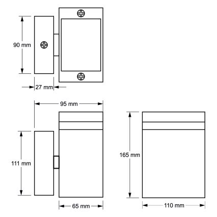 Väli seinavalgusti LITEK 1xGU10/35W/230V IP44