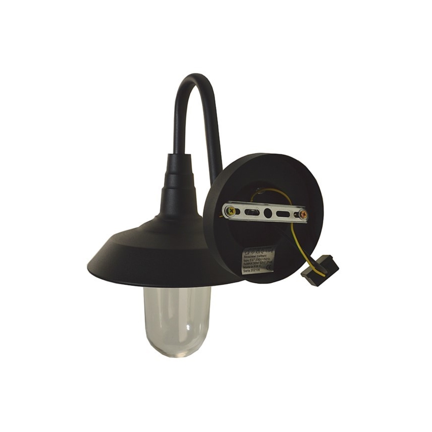 Väli seinavalgusti NILDA 1xE27/60W/230V IP44 must