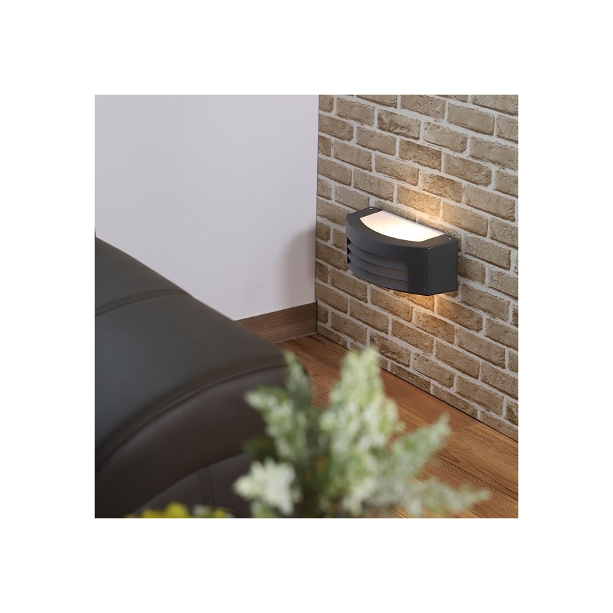 Väli seinavalgusti OLIANA 1xE27/60W/230V IP54 antratsiit