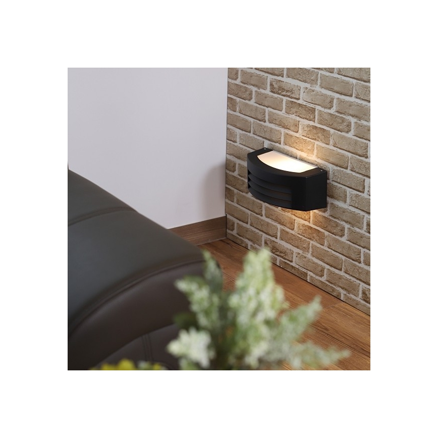 Väli seinavalgusti OLIANA 1xE27/60W/230V IP54 must