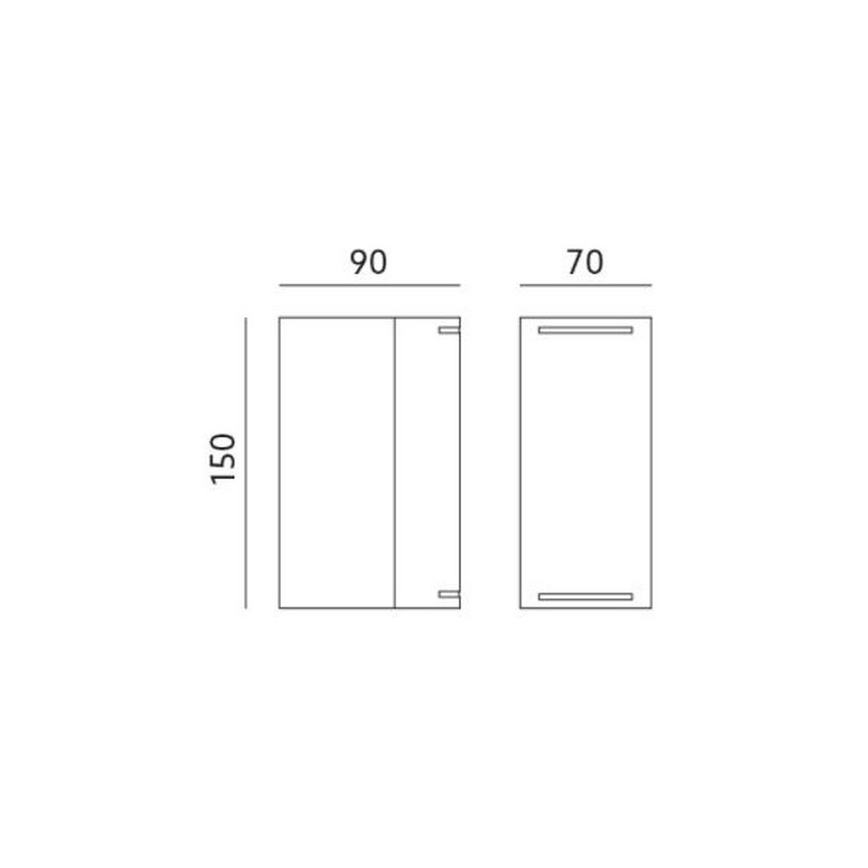Väli seinavalgusti QUAZAR9 2xGU10/11W/230V IP44 hall