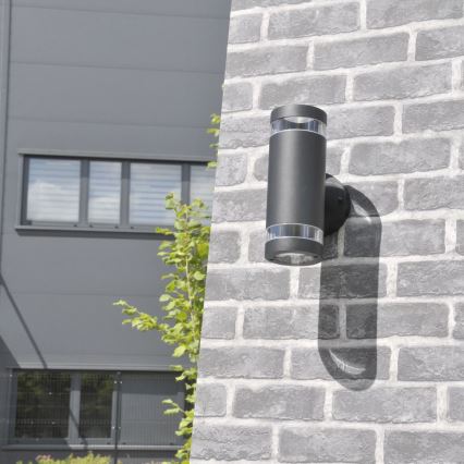 Väli seinavalgusti RINO 2xGU10/12W/230V IP54 must
