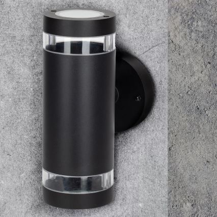 Väli seinavalgusti RINO 2xGU10/12W/230V IP54 must