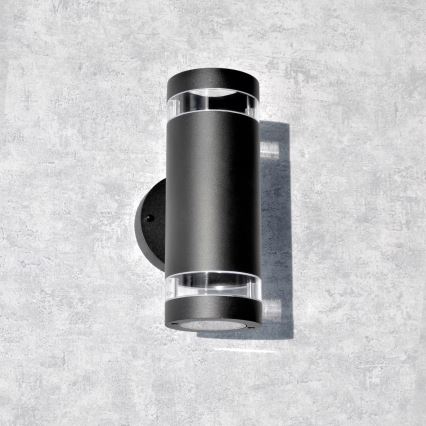 Väli seinavalgusti RINO 2xGU10/12W/230V IP54 must