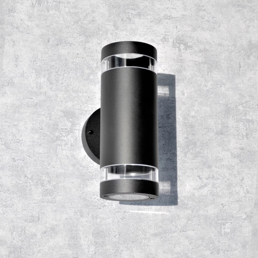 Väli seinavalgusti RINO 2xGU10/12W/230V IP54 must