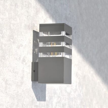 Väli seinavalgusti TEKSAS 1xE27/12W/230V IP44 antratsiit