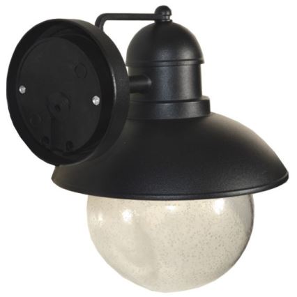 Väli seinavalgusti WILDA 1xE27/60W/230V IP44 must