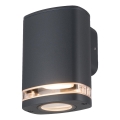 Väli seinavalgusti ZEVI 1xGU10/10W/230V IP54 antratsiit