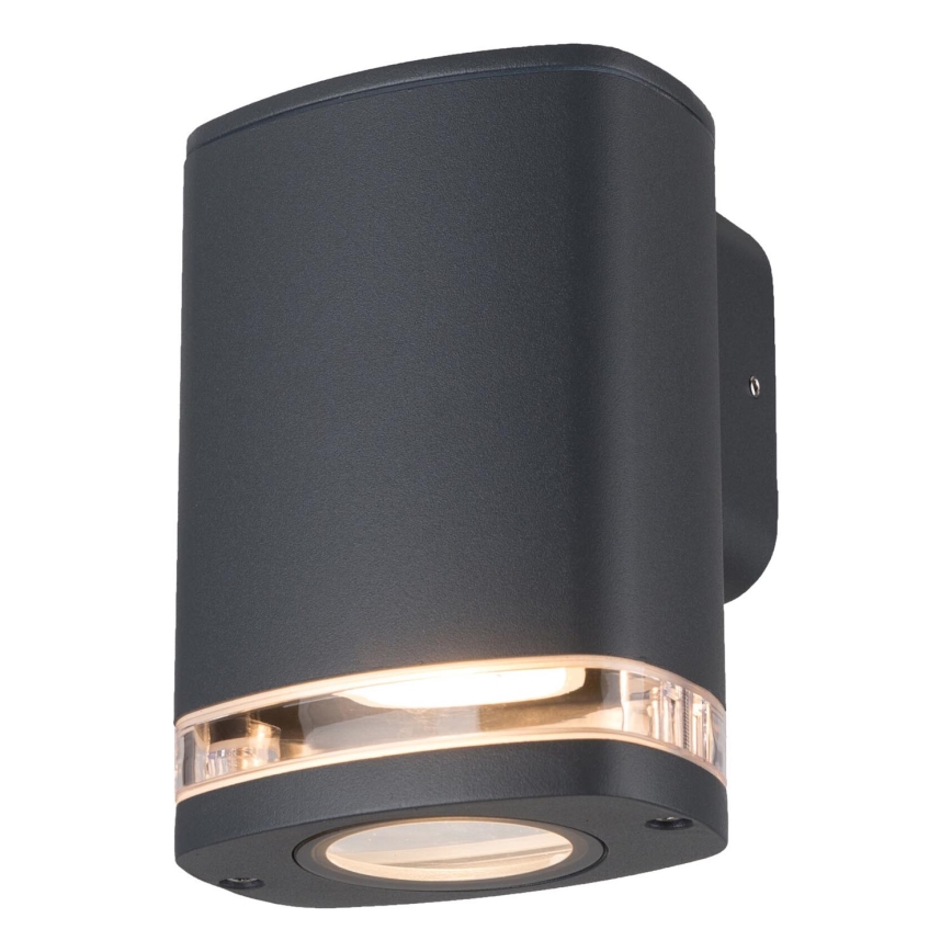 Väli seinavalgusti ZEVI 1xGU10/10W/230V IP54 antratsiit