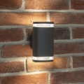 Väli seinavalgusti ZEVI 2xGU10/10W/230V IP54 antratsiit