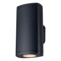 Väli seinavalgusti ZEVI 2xGU10/10W/230V IP54 must