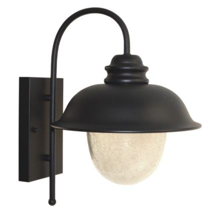 Väli seinavalgusti ZUNA 1xE27/60W/230V IP44 must